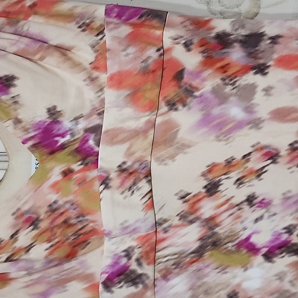 Vintage Gianni Versace Cream & Multicolor Sleeveless V Neck Midi Dress Size 40IT - Picture 4 of 13